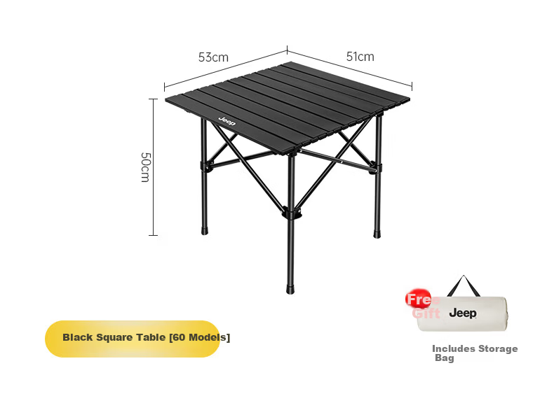 JEEP Outdoor Folding Chair Portable Fishing Stool Small Folding Stool Camping Picnic Art Sketching Chair - Model 39 White 9