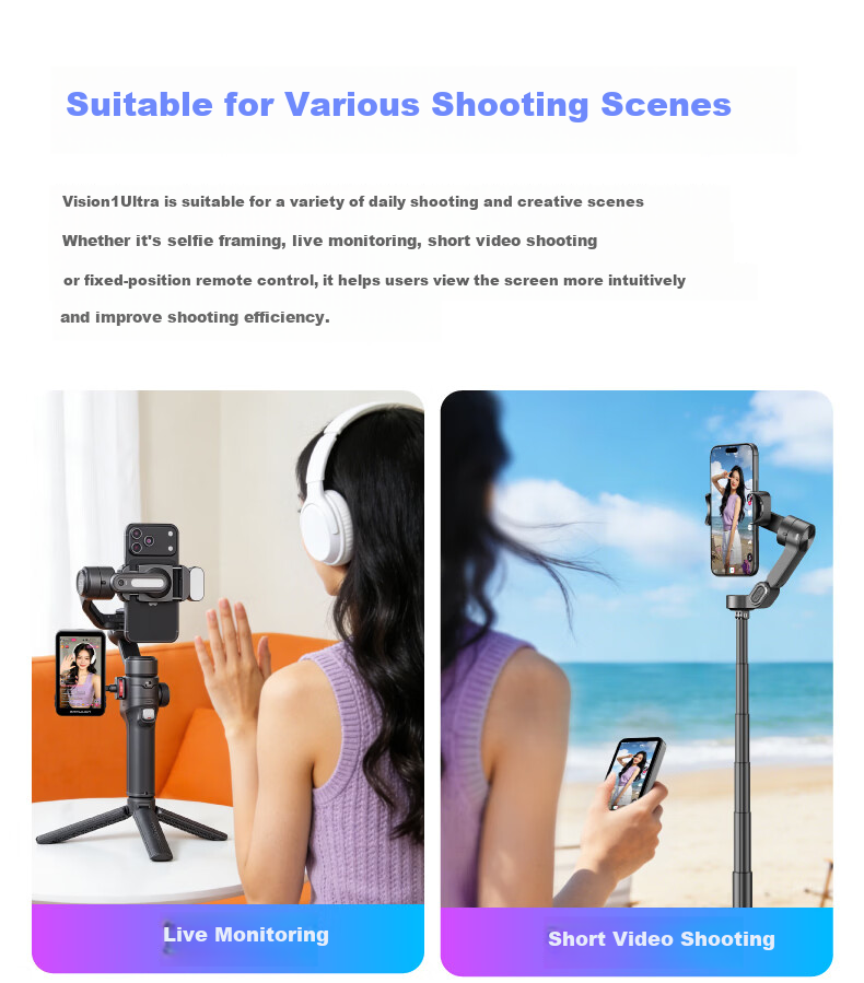 Okawa Vision1Ultra Smartphone Selfie Screen Portrait Enhancer Rear Selfie Secondary Display 8