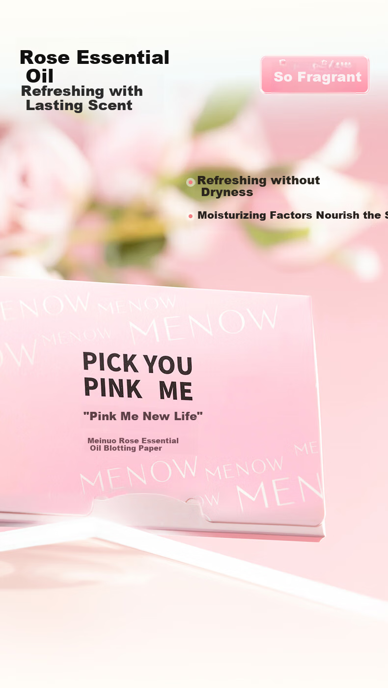 Minoo Oil Absorbing Paper for Women and Men, Facial Oil Control with Puff, Portable Oil Blotting Sheets 7