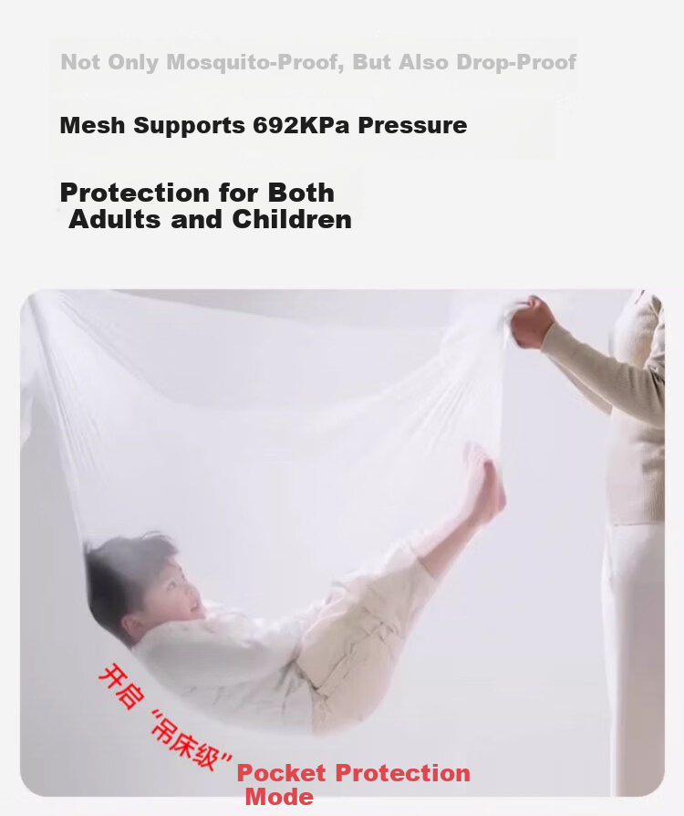 Hodo Class A Gauze Baby Crib Bumper Anti-Fall Mosquito Net 1.5m×2m Home Three-Door Gentleman Gray 6