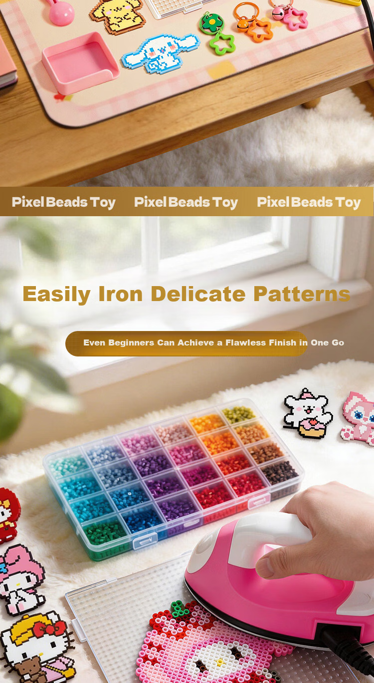 Snaen Bead Fusion Full Set DIY Hand Tool Toy with Iron Material Kit Girls Children's Day Gift 5