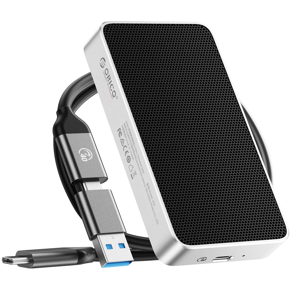 ORICO 1TB Thunderbolt 4 Portable SSD Compatible with Thunderbolt 3 USB4 High-Speed External Hard Drive 3800MB/s Read Speed X40