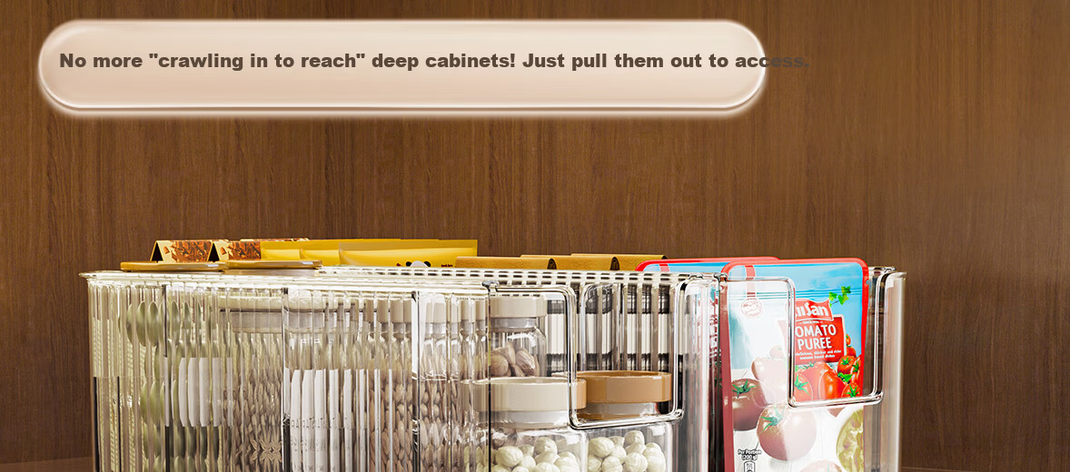 Jiadu New Spice Jar Storage Box Countertop Seasoning Salt Kitchen Telescopic Rack Household High-End Spice Bag Holder 2