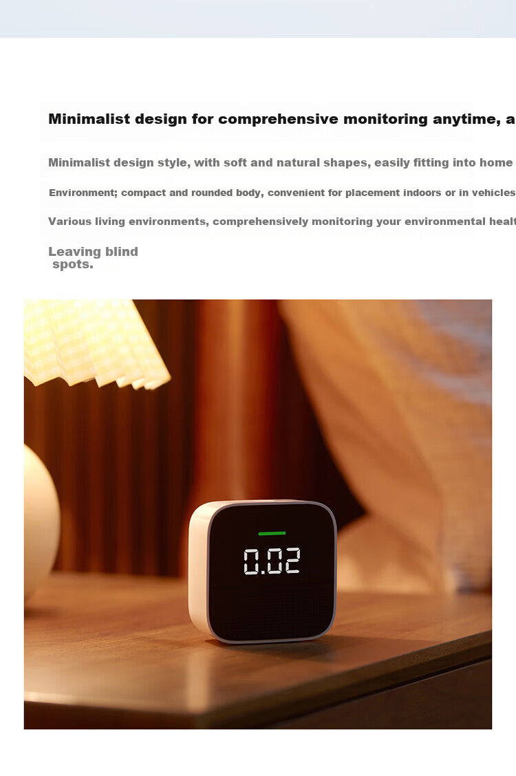 Honeywell Formaldehyde Detector PRO Upgrade Version Compatible with Mijia Smart Temperature and Humidity Home Air Quality Monitor for New Houses 10