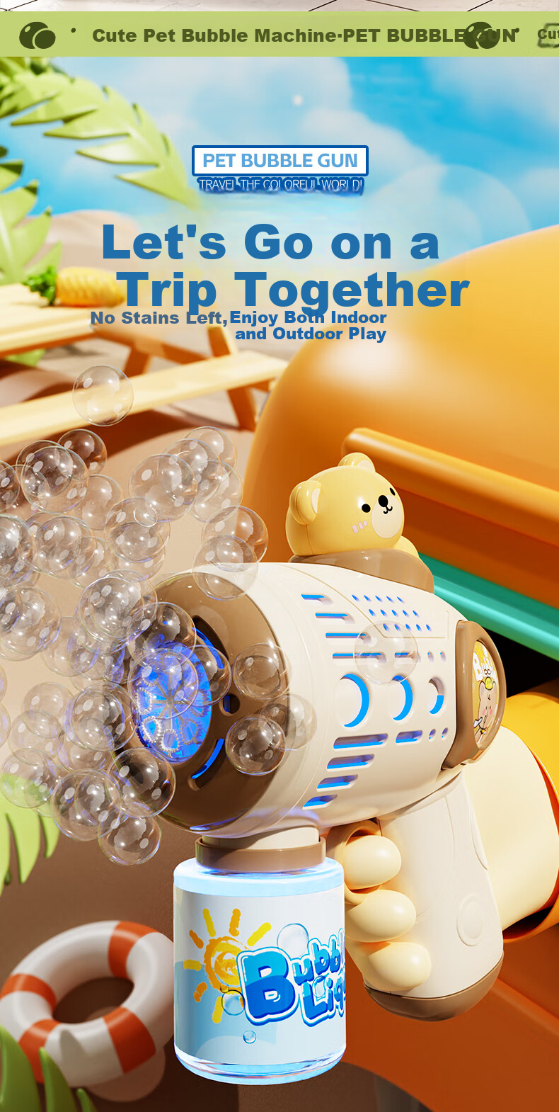 Mabao Twin Children's Day Birthday Bubble Machine Multi-Hole Bubble Gun Toy Fully Automatic Electric Leak-Proof for Boys and Girls 11