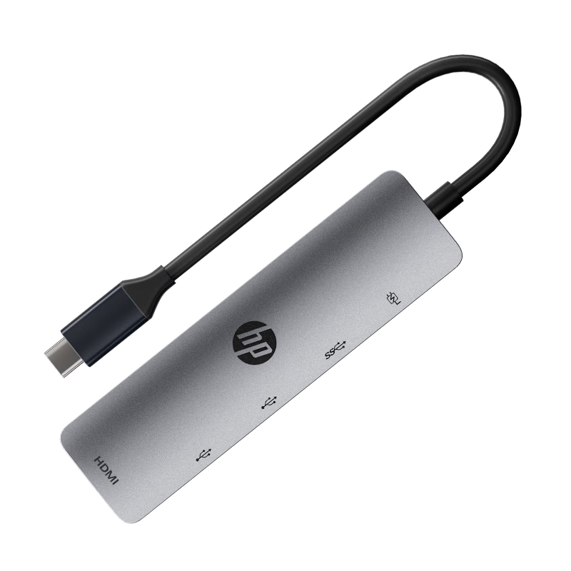HP Aluminum Alloy Type-C Docking Station USB 3.0 Hub HDMI Converter 100W PD Fast Charging 4K Video Expansion HUB Hub