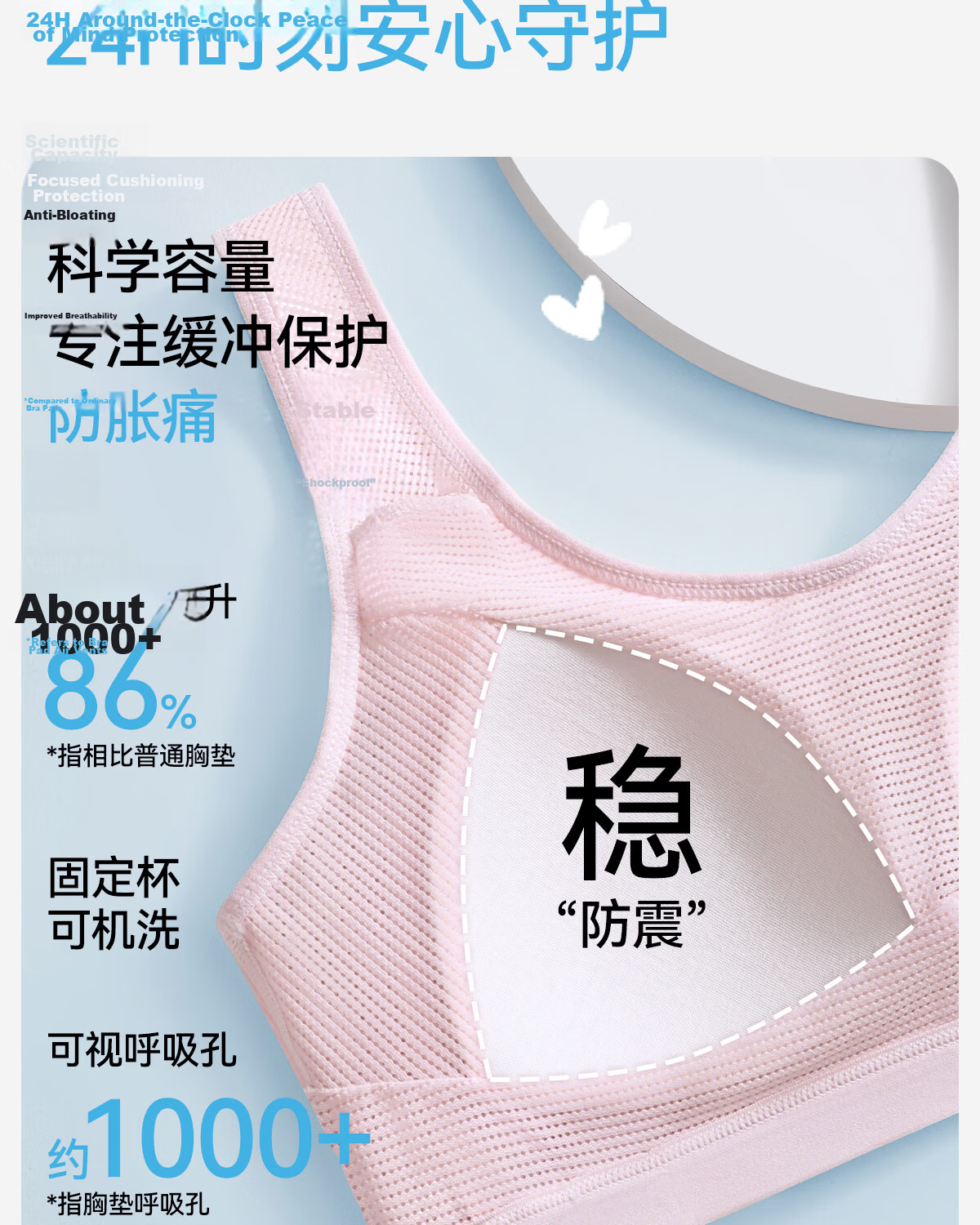 Tingmei Teenage Girl Bra High School Development Period Wireless Sports Vest Thin Bra for Junior High School Students White L 11