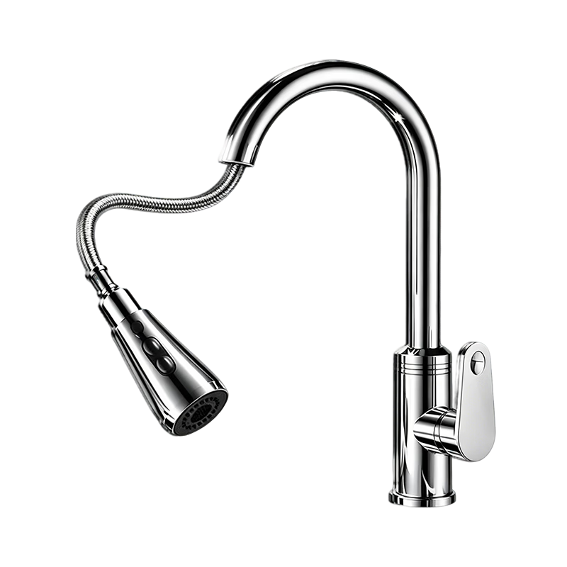 Rosecret [Seiko] Kitchen Faucet Pull-Out Dual Temperature Three-Function Sink Faucet for Washing Vegetables