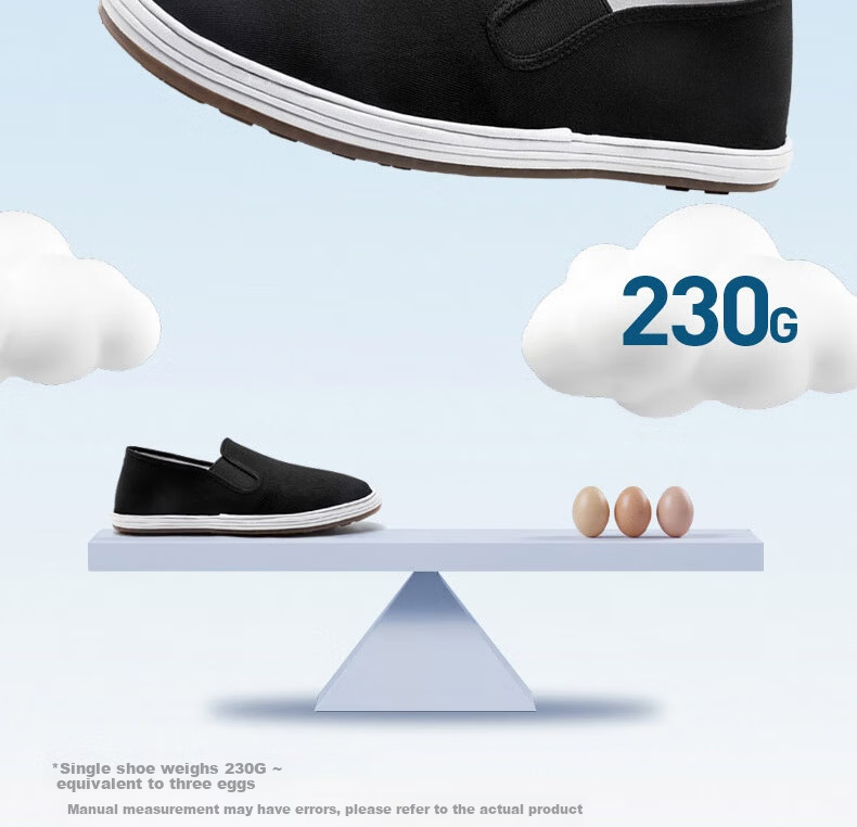 Lifeng Old Beijing Cloth Shoes Men's Genuine Handmade Thousand-Layer Mugwort Odor-Resistant Cowhide Sole Breathable Casual Shoes Black Size 40 7