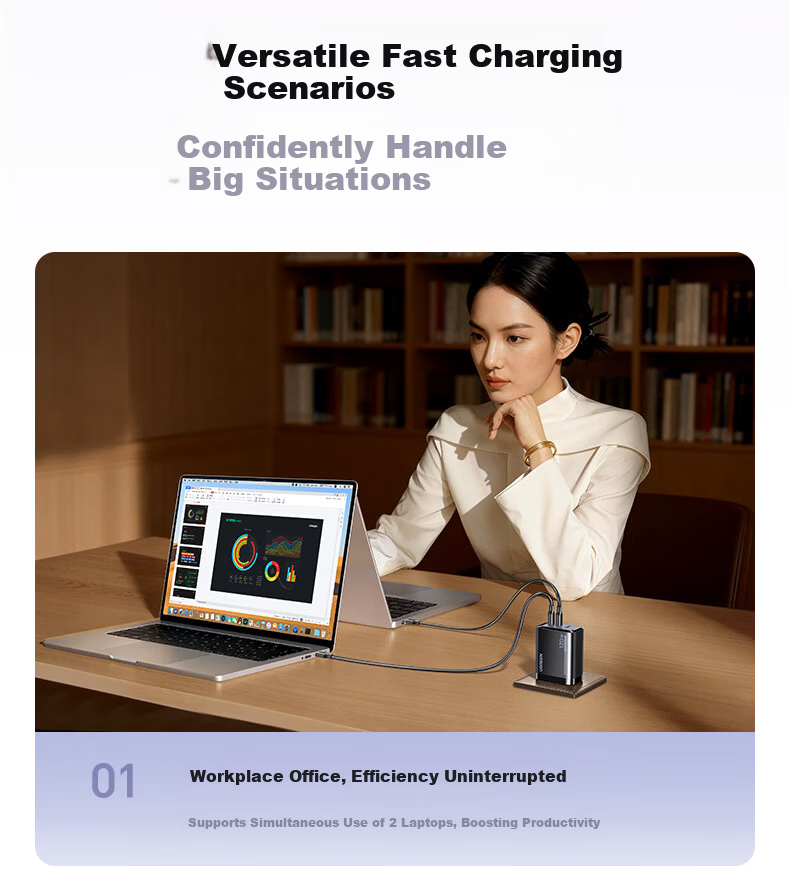 UGREEN GaN Charger Set 120W Compatible with Xiaomi Apple 17 Samsung Phones PD 100W Laptop Charger MacBook Pro Multi-Port Type-C Fast Charger 11