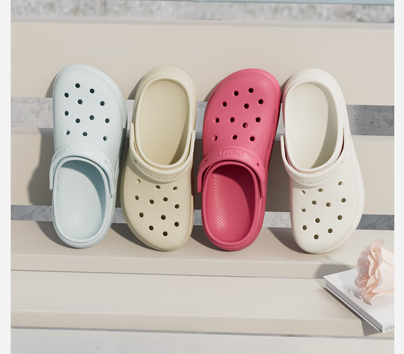 Puxi Cloud Hollow Shoes Women's Summer Outdoor 2026 New Breathable Soft Sole Sandals Unisex Light Sand Color Size 35-36 13