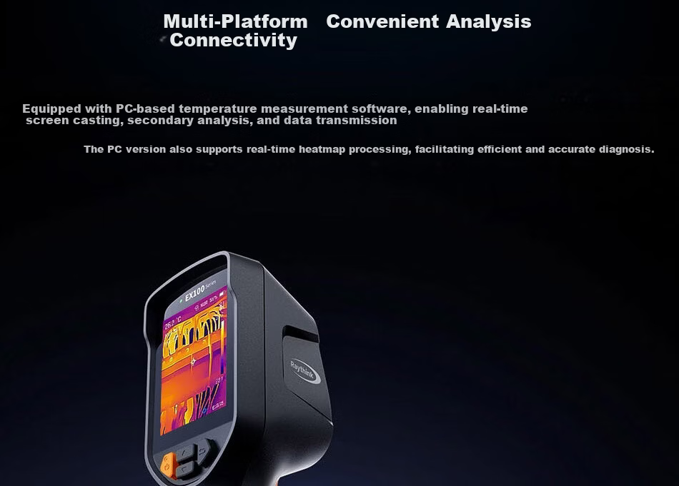 RAYTHINK Flint Infrared Thermal Imager Temperature Measuring Handheld Floor Heating Pipeline Leak Detection Precision Locator Instrument 25