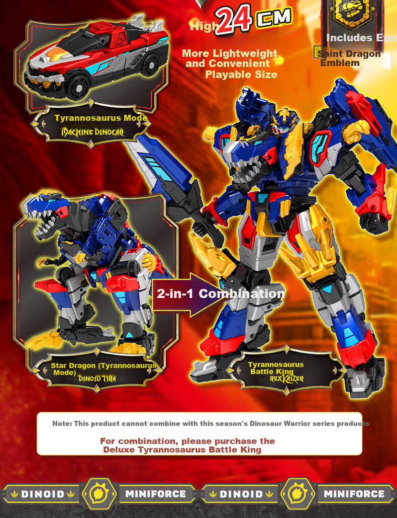 Mini Force X Ice Blade Sabertooth Tiger Season 8 Strongest Dinosaur 3-Form Combination Left Foot Armor Transforming Robot Toy 14