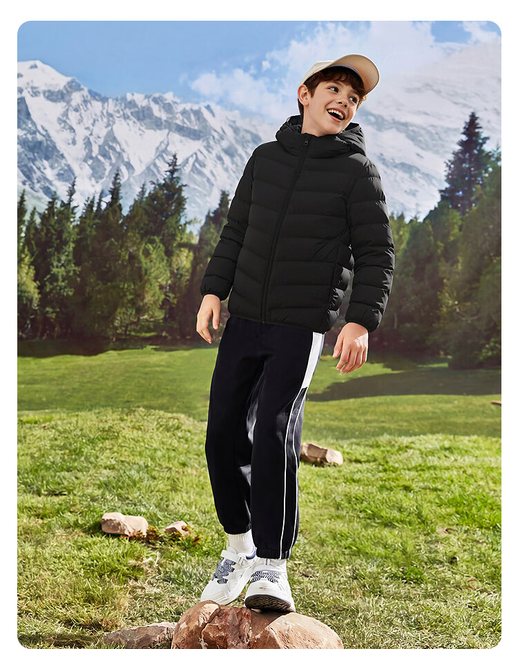 BALABALA [BalaOne] Children's Lightweight down Jacket, Boys And Girls Winter Coat 2026 Triple Protection Outerwear 53