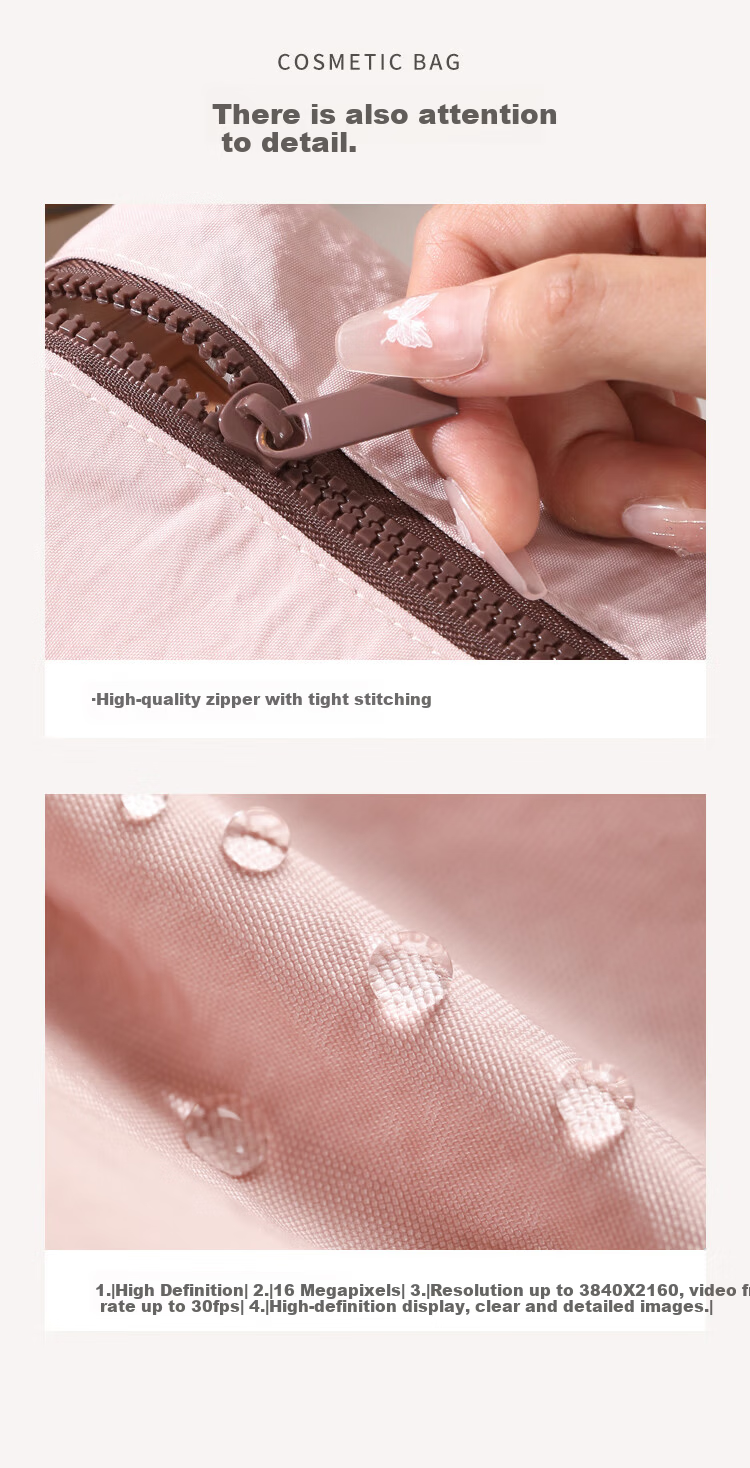 LOHAS Travel Makeup Bag Portable Women's 2026 New Small Waterproof High-End Cosmetic Skincare Storage Pouch 10