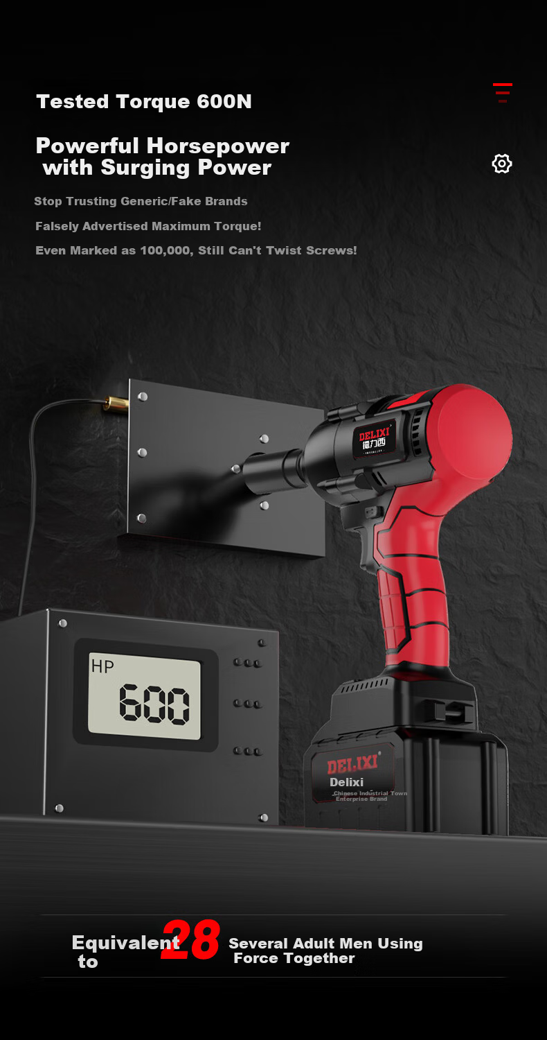 Delixi Electric 21V Cordless Ratchet Wrench Truss Wrench 90-Degree Angle Rechargeable Screwdriver Tool Set 2
