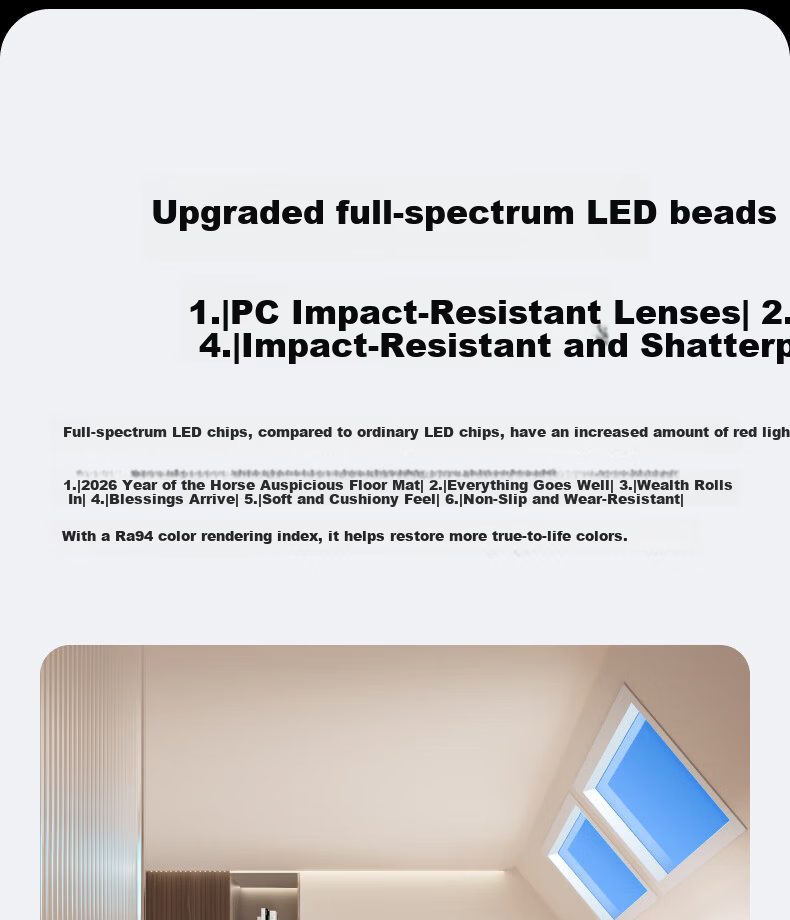 Yeelight Yilai LED Ceiling Light Living Room Bedroom Dining Room Eye Protection Full Spectrum Smart Sky Blue Light G6 11