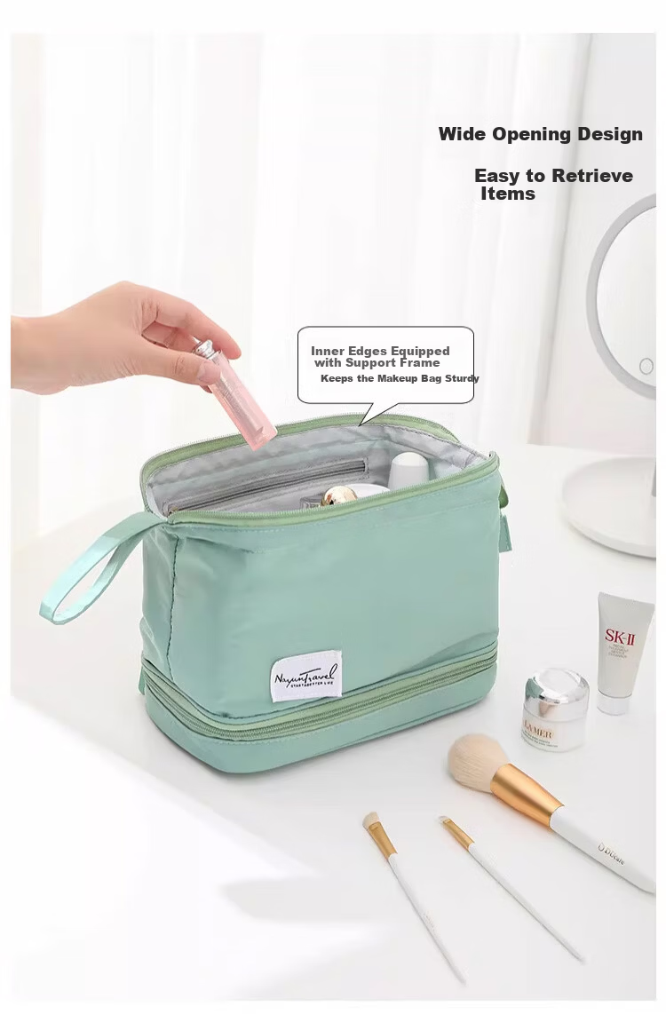 Banjeni Travel Makeup Bag Large Capacity Handheld Portable Partitioned Cosmetic Organizer for Men and Women Luggage Bag 8