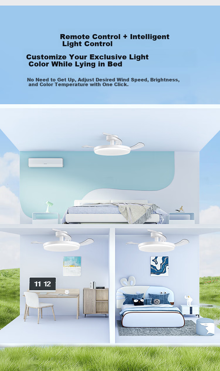 NVC LED Lighting Fan Light Integrated Ceiling Fan Light, Smart Control, Puri Full Spectrum, Level 1 Energy Efficiency, Healthy Light, 42-Inch, 60 Watts 9
