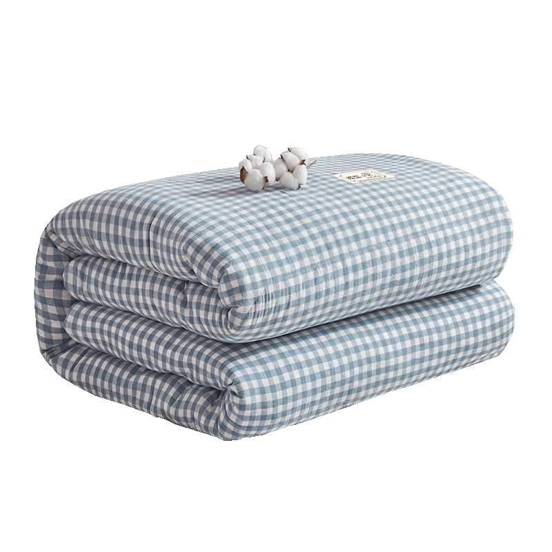 Hodo Class A Antibacterial Xinjiang Cotton Quilt Autumn Winter Thickened Warm Quilt Core Winter Quilt 1.5*2m 6 Jin Blue