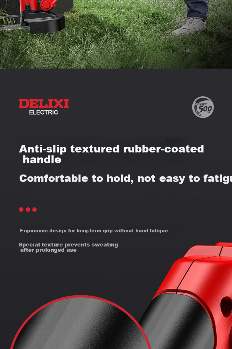 DELIXI Electric Cordless Lawn Mower Rechargeable Multifunctional Grass Trimmer Lithium Battery Grass Cutter for Home Use 21