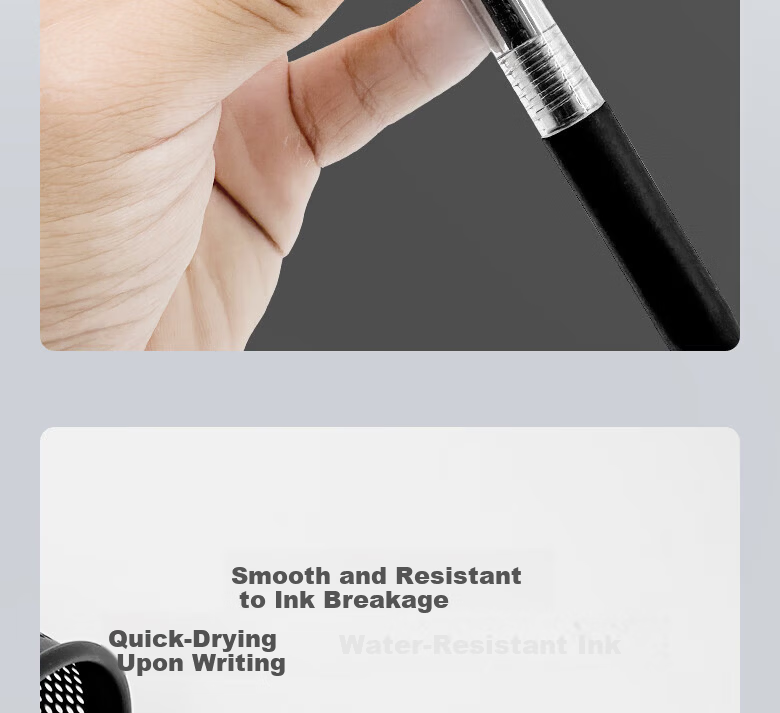 Kaoerde Brand Signature Pen 0.5mm Student Gel Pen Business Office Meeting Pen [8834] Black / [12pcs] 5