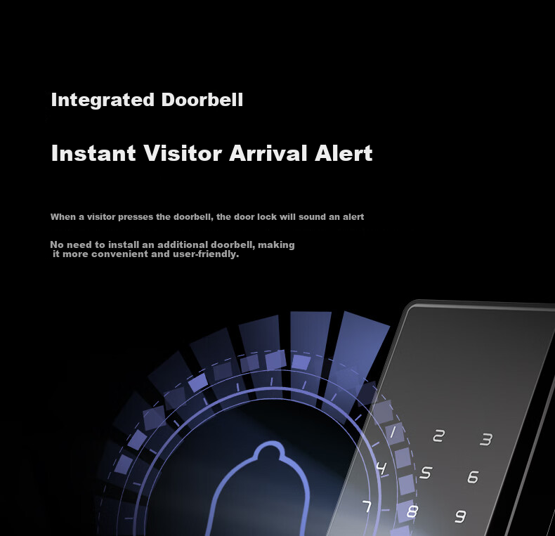 Delixi Electric Password Lock Smart Door Lock Home Fingerprint Lock Self-operated Smart Lock Anti-theft Electronic Entry Door Lock with Installation 15