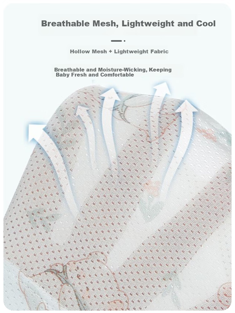 9i9 Baby Washable Diaper Pants Summer Toilet Training Mesh Breathable Infant Learning Pants Leakproof Underwear 2-Pack L 3