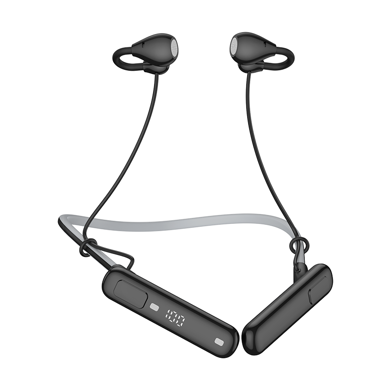 EZHK Neckband Bluetooth Earphones 2026 Latest Long Battery Life Men's Sports Wireless Running Noise-Cancelling Waterproof Neck-Hanging Earbuds Comfortable for Long Wear