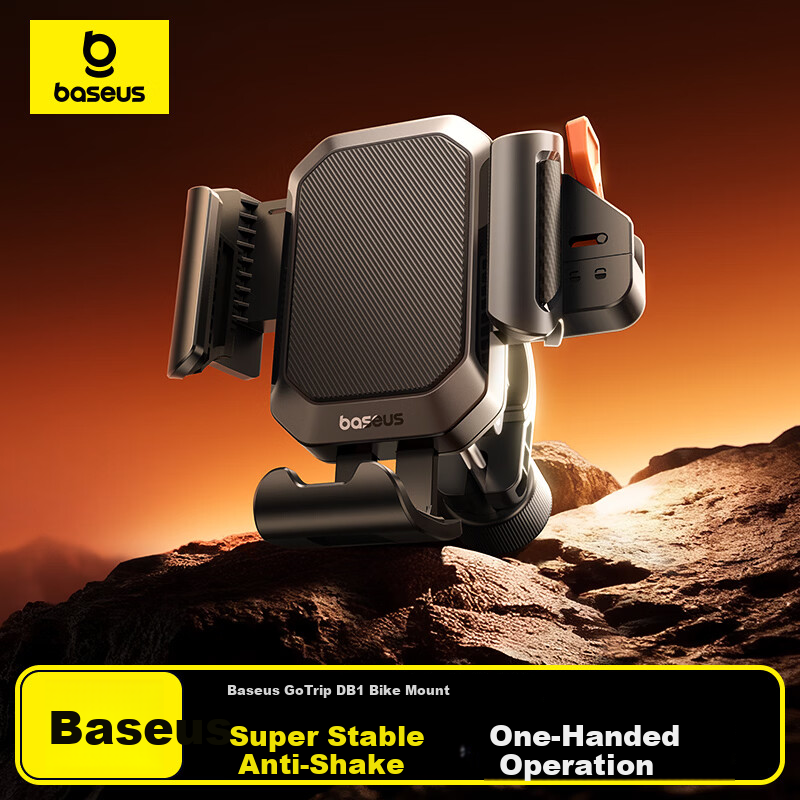 BASEUS Mobile Phone Holder for Electric Bike Riders Bicycle Road Bike Motorcycle Navigation Phone Mount
