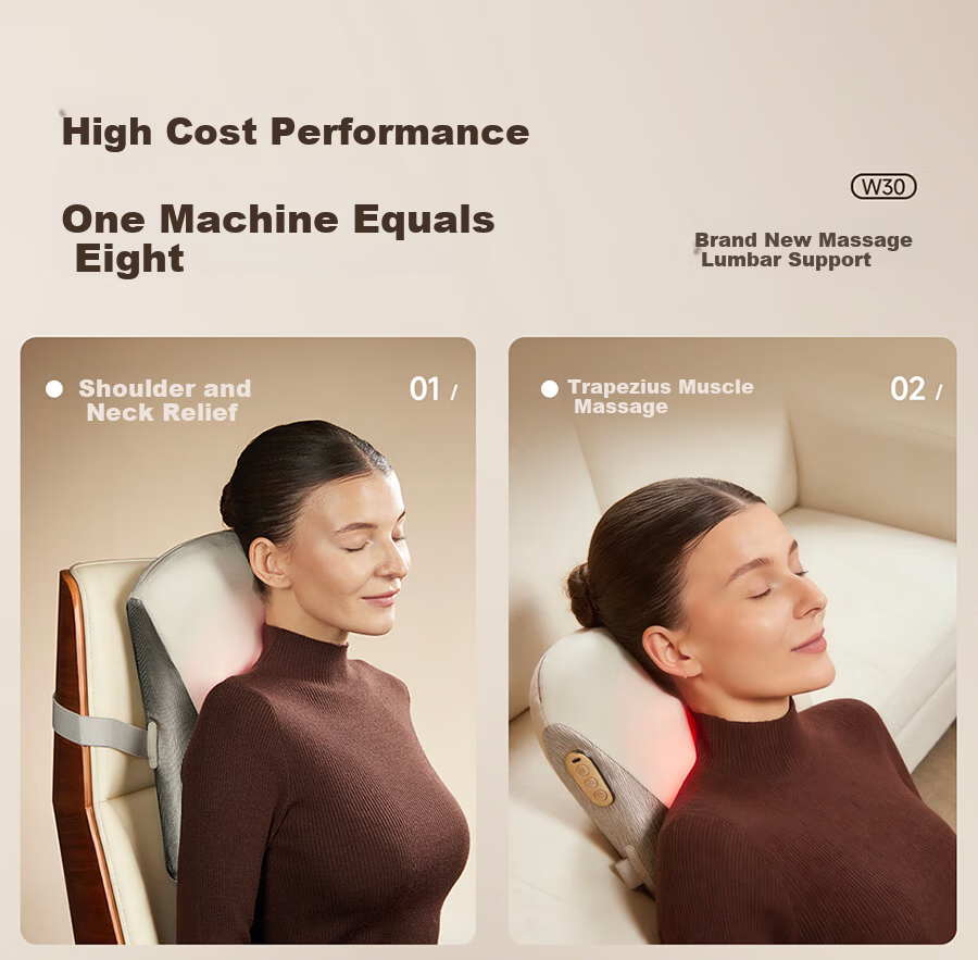 Dreame Smart Waist Massager Cushion Neck Shoulder Waist Back Leg Massager Heat Kneading Waist Protector W30 Practical Birthday Gift for Elders Parents and Friends 17