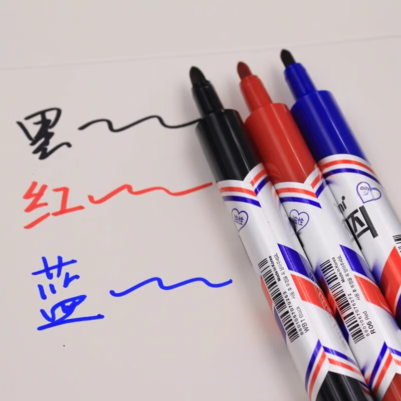 Monami 05007 Imported Marker Pen Oil-Based CD Disc Pen Colorful Broad Tip Signature Pen Black 3-Pack 10