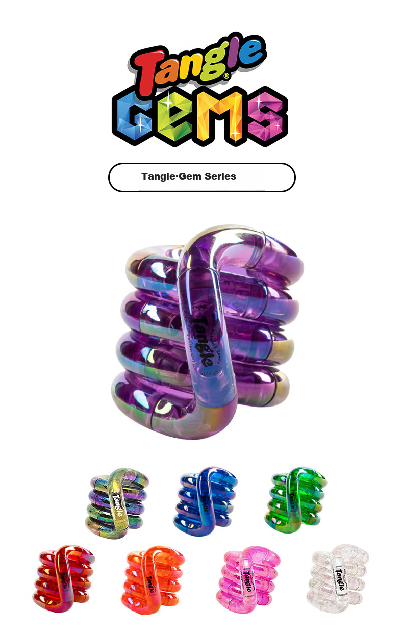 Tangle Authentic Gems Series Fidget Toy ADHD Focus Training Stress Relief Gift for Children's Day 1