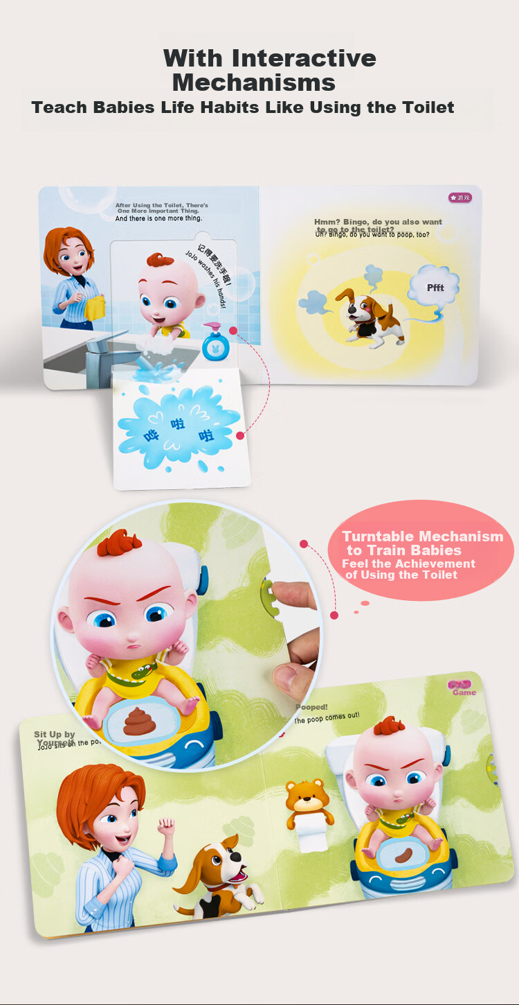 BabyBus Early Learning Machine Reading Pen Advanced Starter Kit Bilingual Educational Toy Toddler Reading Book Children's Day Gift 12