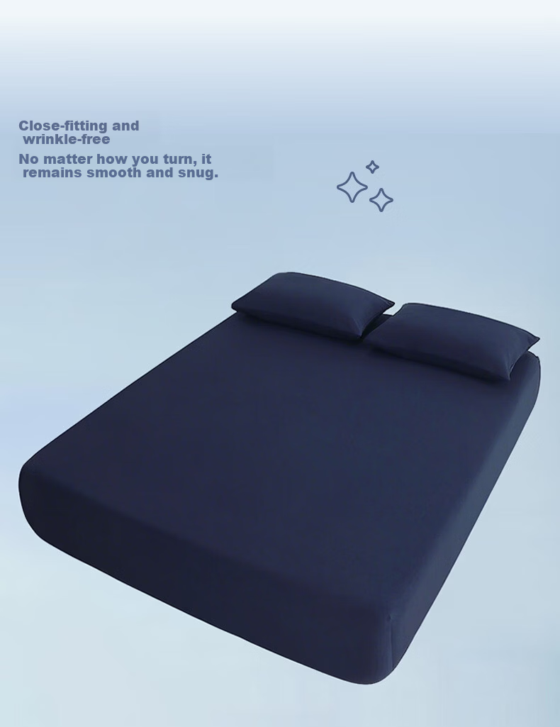 SOMERELLE Class A Knitted Cotton Deep Sleep Fitted Sheet Single Piece Summer Cooling Breathable Mattress Protector Cover 1.5m x 2m 8