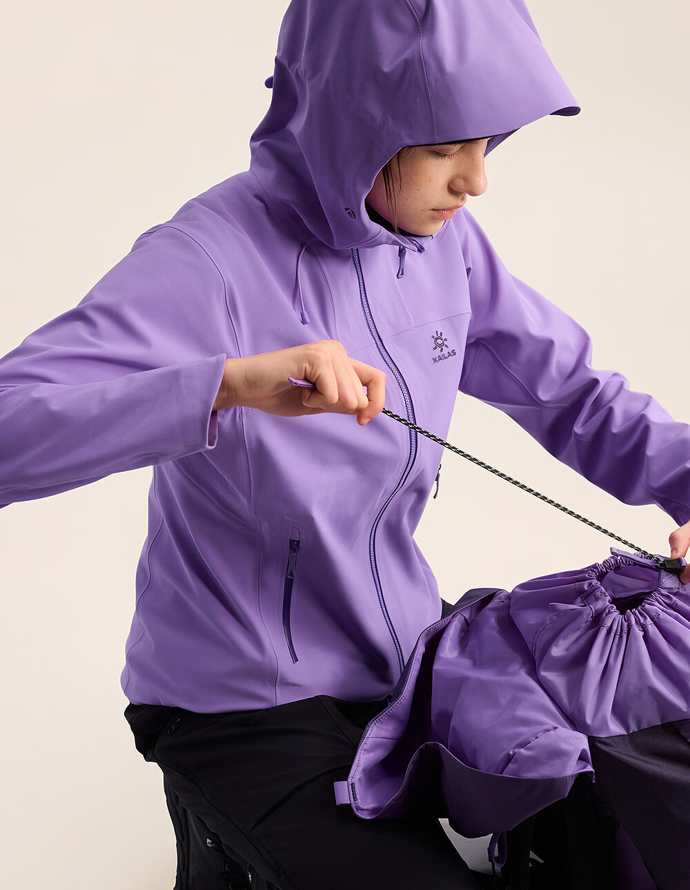 KAILAS Kailas M8 X Women's Softshell Jacket CORDURA Abrasion-Resistant Breathable High-Performance Windproof Water-Repellent Hooded Coat 4