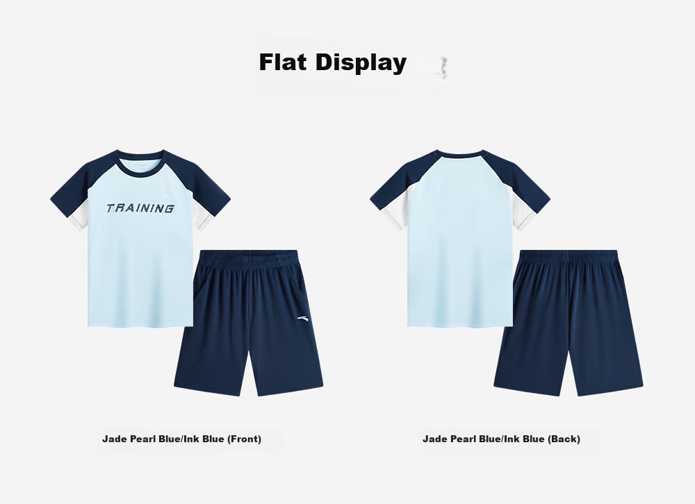 Anta Kids Sports Quick-Dry Set 2026 Summer Short Sleeve and Shorts Moisture-Wicking Breathable Comfortable A72625712 14