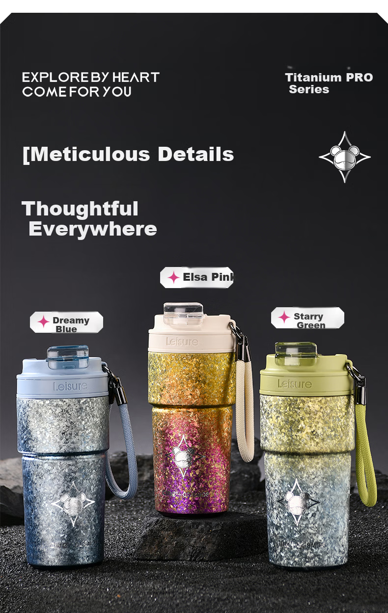 Cille Pure Titanium High-Value Coffee Cup Insulated Thermal Titanium Mug Office Water Cup Birthday Gift for Girlfriend 14
