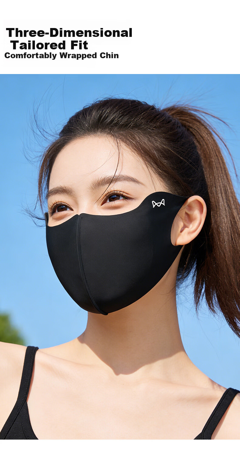 Miiow Unisex Sunscreen Mask Ice Silk Summer UV Protection 3D Sunshade Cycling Face Cover 2026 Summer Sunscreen Mask 7