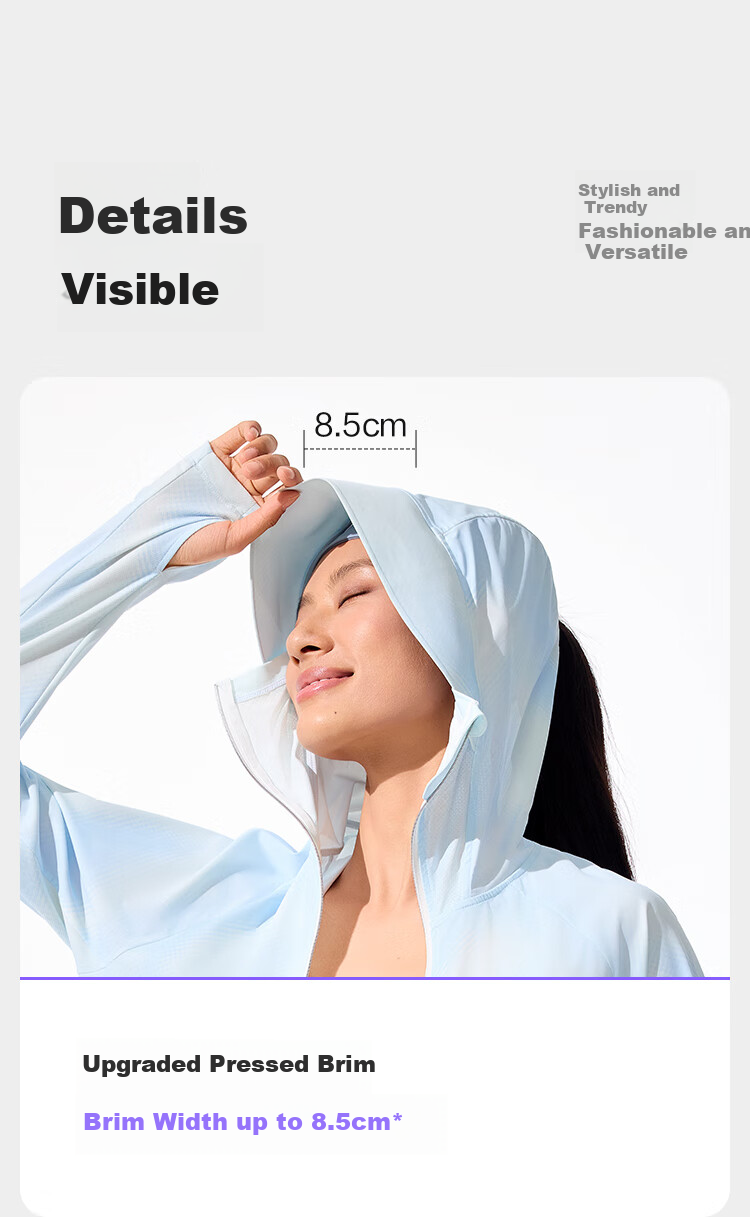 BOSIDENG Summer National Standard Original Yarn Women's Sun Protection Jacket UPF100+ UV Protection Casual Sports Travel Coat 16