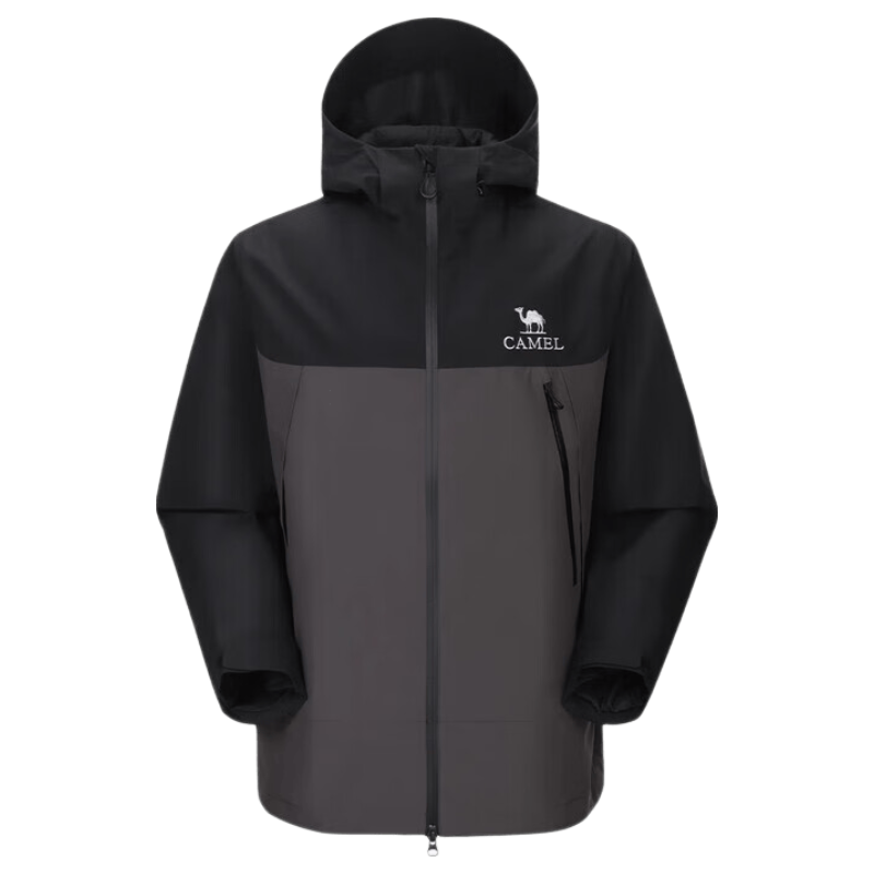 CAMEL Triple-Protection Single-Layer Windbreaker Jacket for Men And Women, Waterproof Coat, New Single-Layer Mountaineering Clothing A35CZ19167 2XL