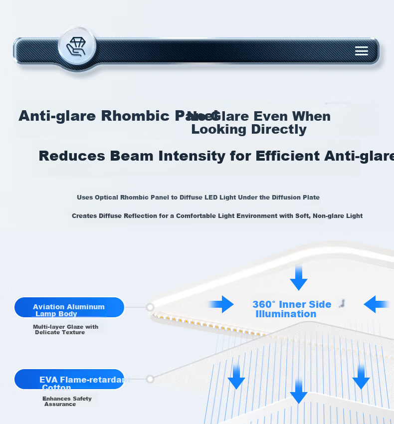 ASUS Lighting AI Voice Smart Full-Spectrum Bladeless Fan Light Ceiling Screen Display Minimalist Invisible Oscillating Fan Light for Bedroom and Dining Room 15