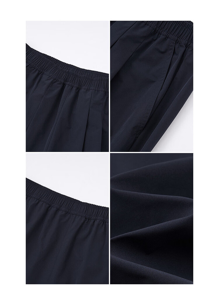 Demana Pear-Shaped Comfort Zone Summer Simple Style Nine-Point Straight Elastic Waist Slim Fit Petite Versatile Women's Casual Pants 14