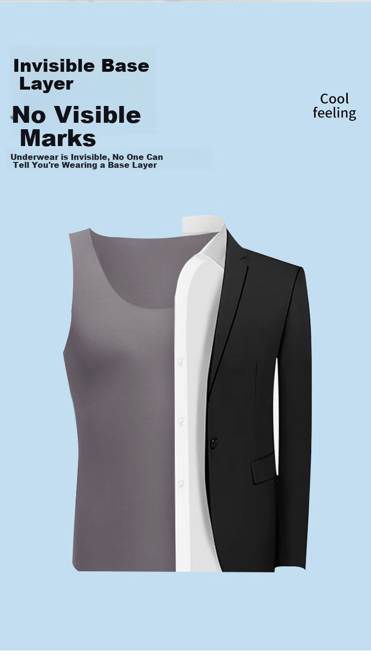 Yiershuang [Ice Silk Seamless] Men's Vest 50S Modal Summer Thin Sleeveless Sports Undershirt 10