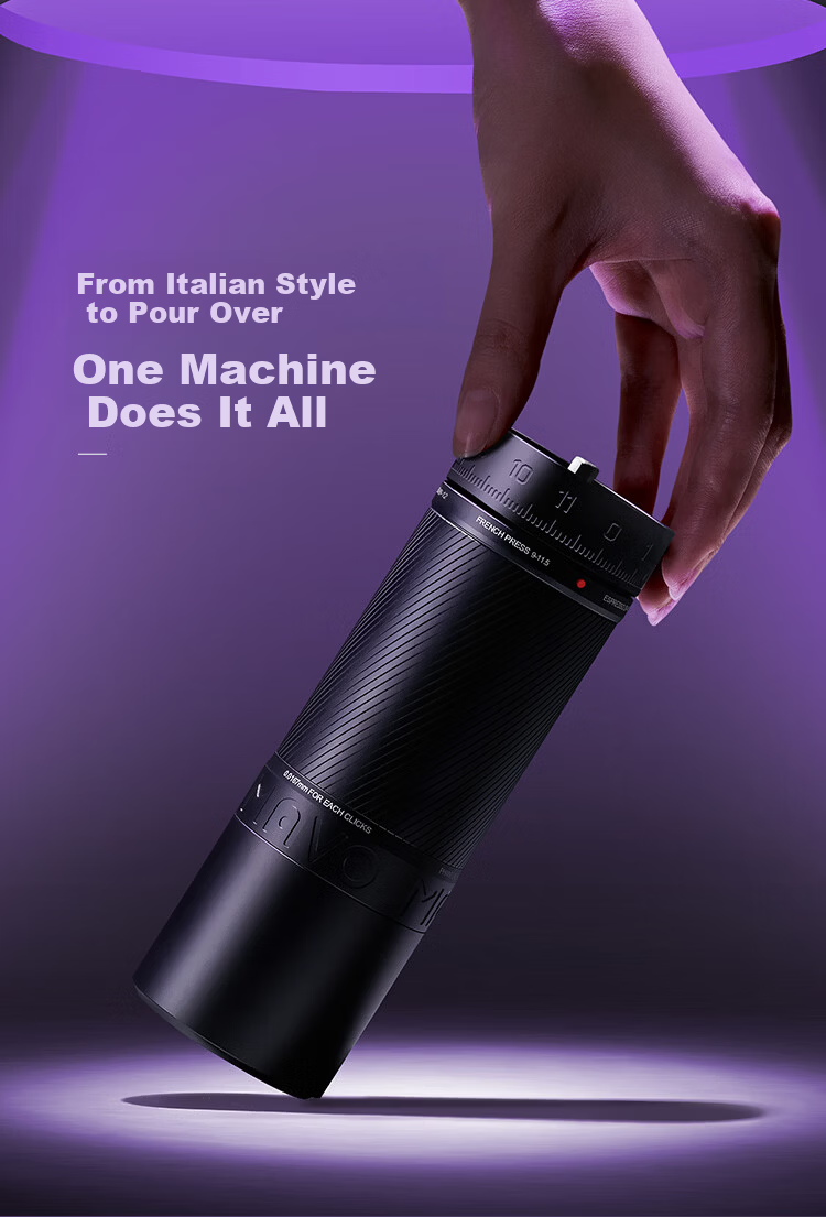 MAVO Phantom PRO Manual Coffee Grinder Hand-Crank Coffee Bean Grinder Yao Yan Black 16