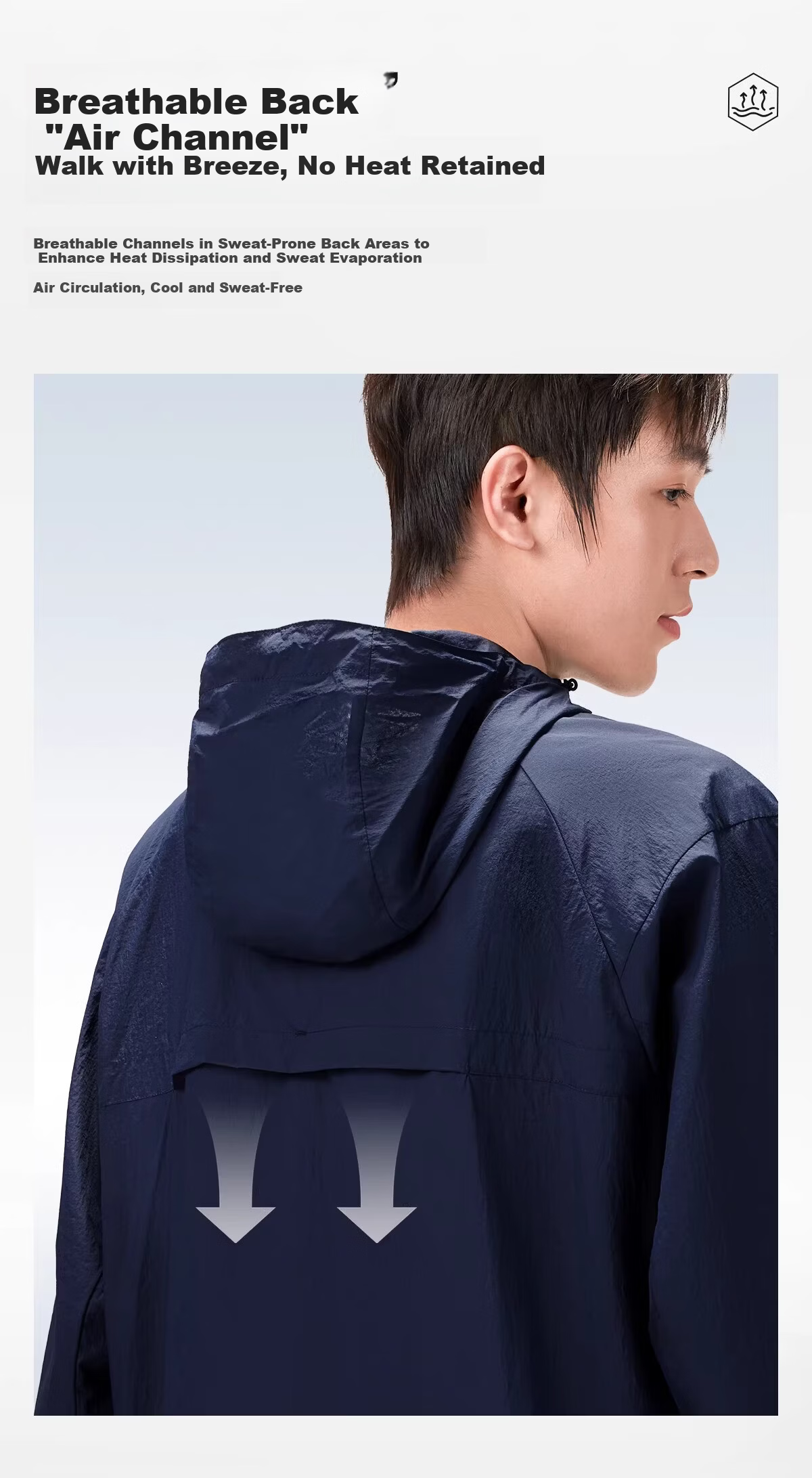 CAMEL Outdoor Sun Protection Jacket 2026 Spring Summer New Unisex Ice Cooling Breathable Durable Sunproof Sports Coat 5134 6