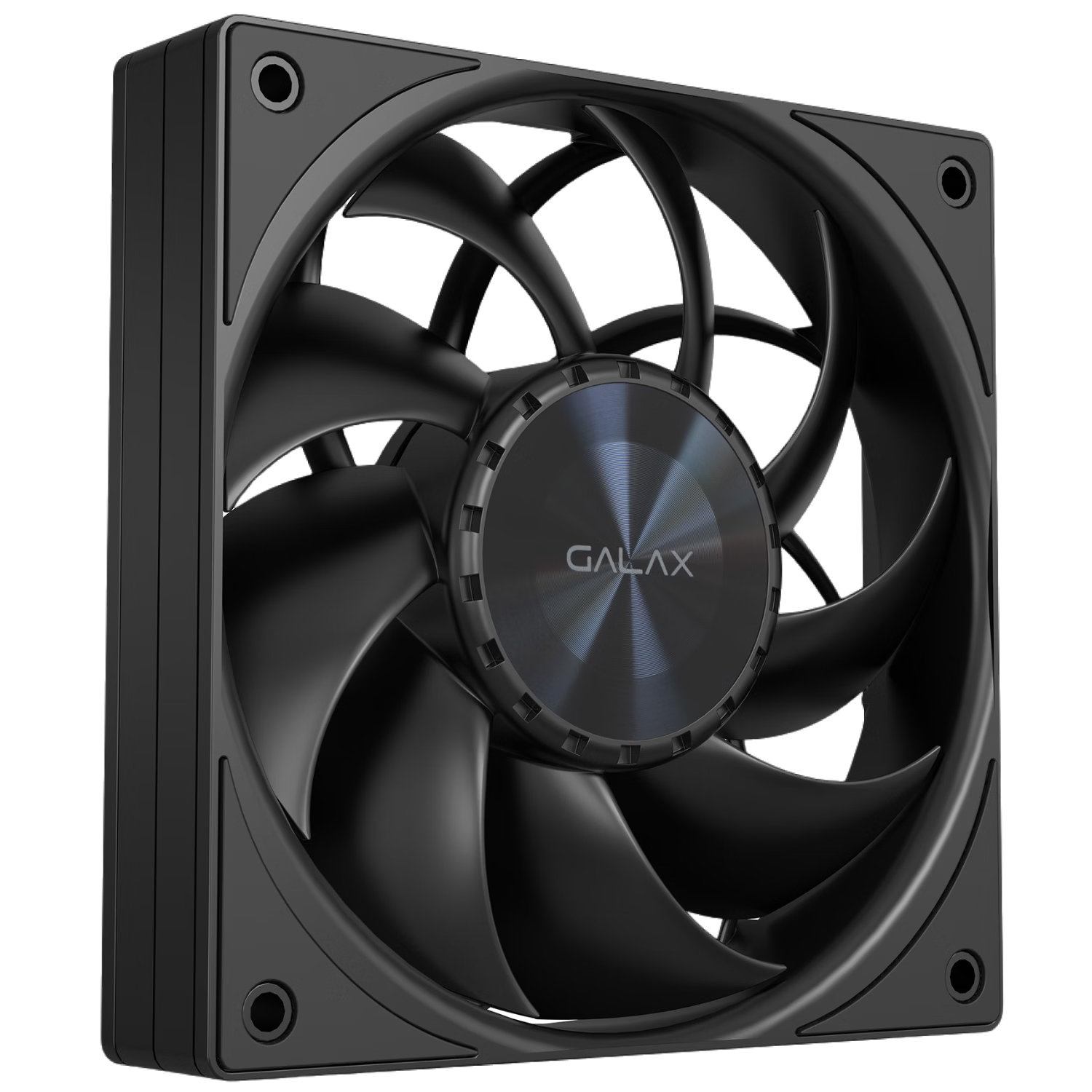 GALAX HURRICANE PF120B 12CM Case Fan Black Single Pack (Industrial Grade Air Pressure Fan/Dual Ball Bearings/PWM Temperature Control/Chainable)