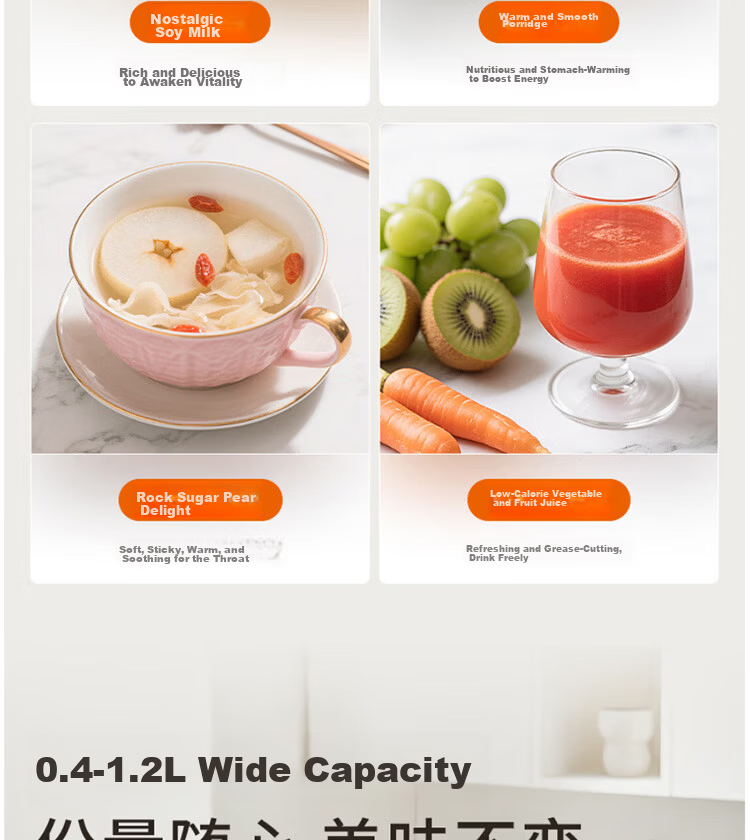 Joyoung 1.2L Home Soy Milk Maker High-Temperature Self-Cleaning Juicer Pasteurization Blender DJ12X-D137 17