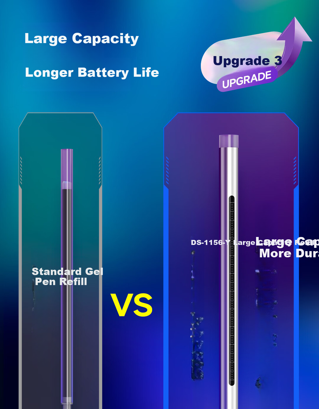 Dianshi Cyber Limited Edition Time Capsule Retractable 0.5mm Black Gel Pen High-Value Student Writing Practice Pen 0154A2Plus [Blue-Green Barrel] 1 Pen 2 Refills 7
