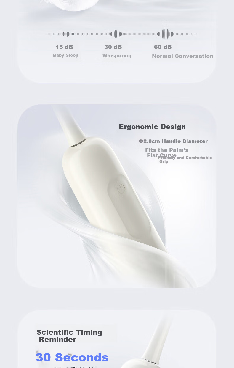 Leng Suan Ling [Wu Lei Recommended] S800 Sonic Vibration Electric Toothbrush Adult/Student Birthday Gift Couple Gift for Him/Her 20